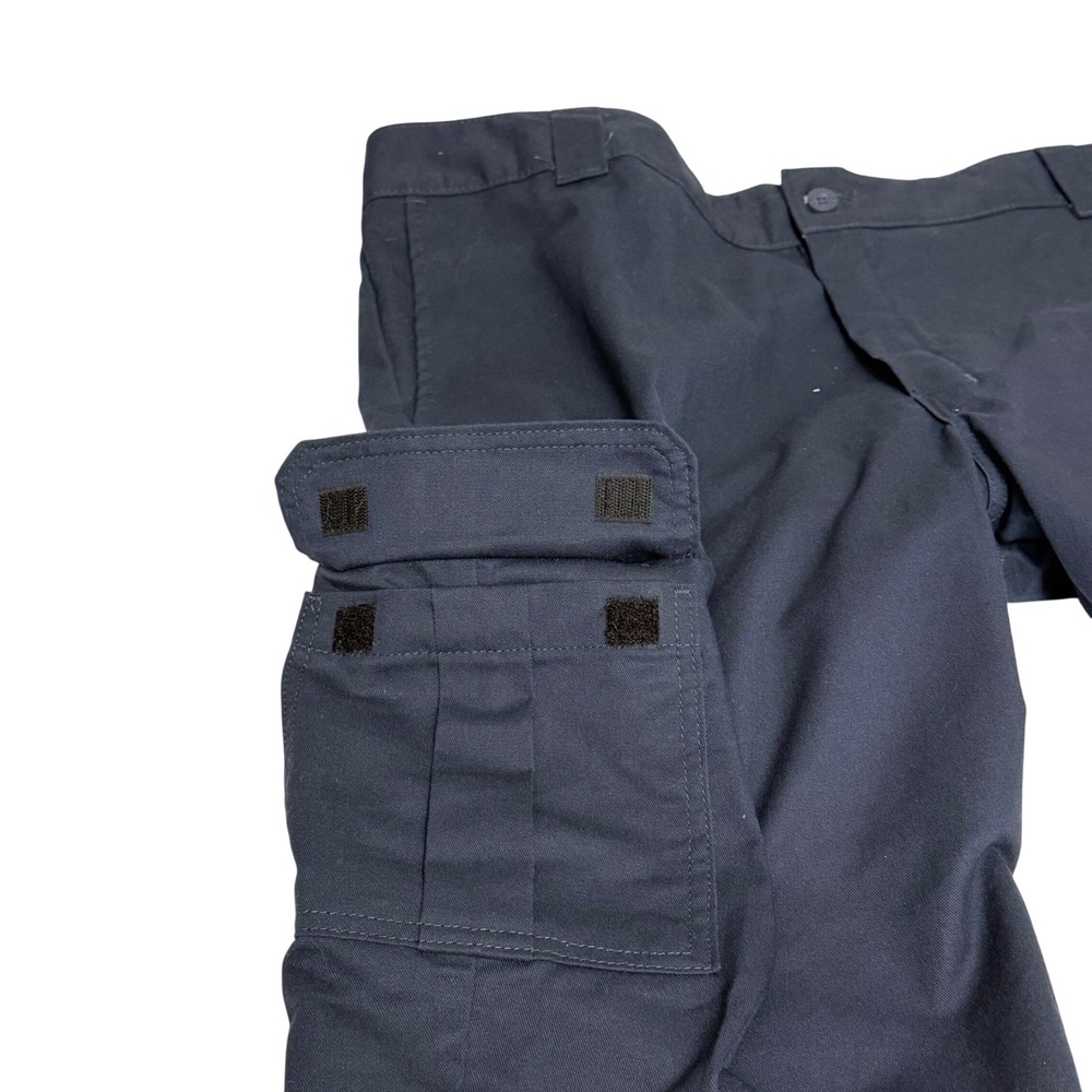 Dickies Mens 44 Regular Straight Flex Cargo Pants Dark Navy Blue Workwear - Picture 8 of 9